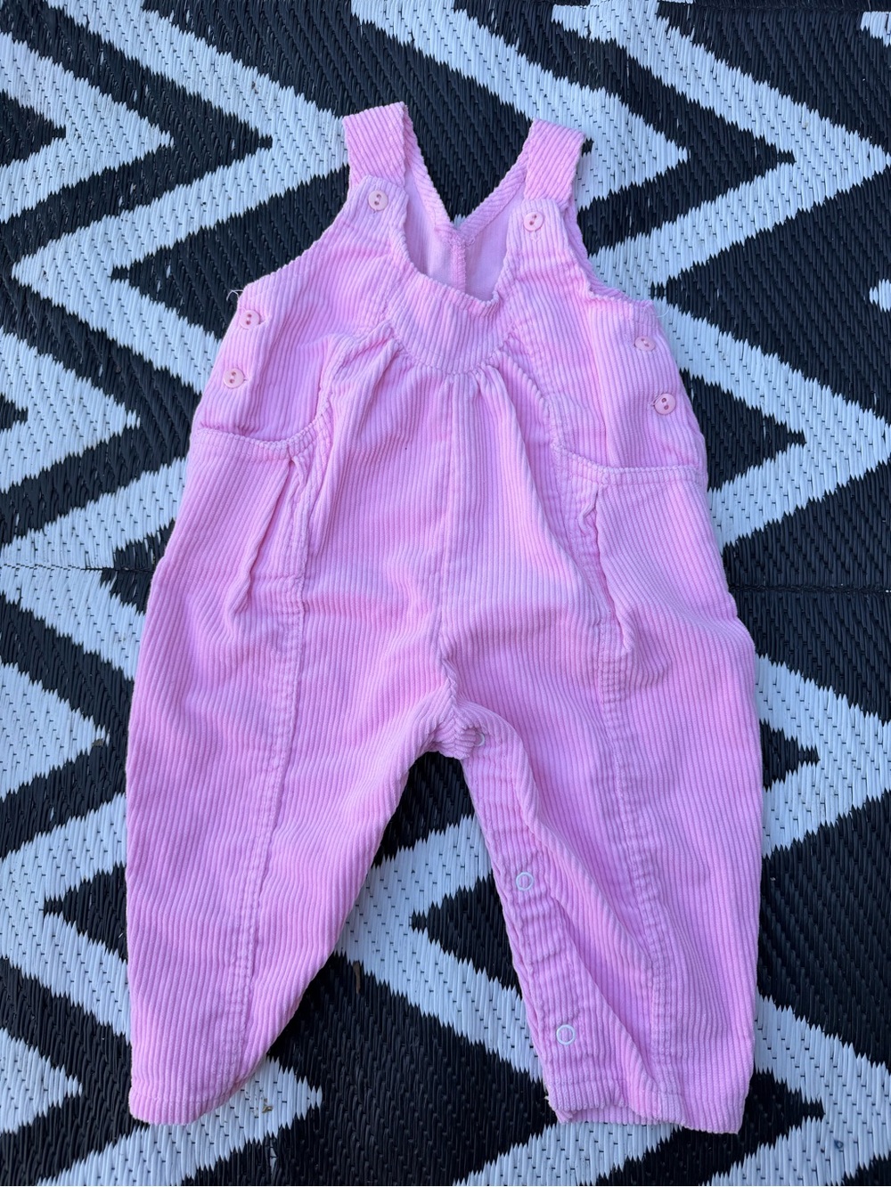 Vintage Pink Corduroy Overalls - Kids